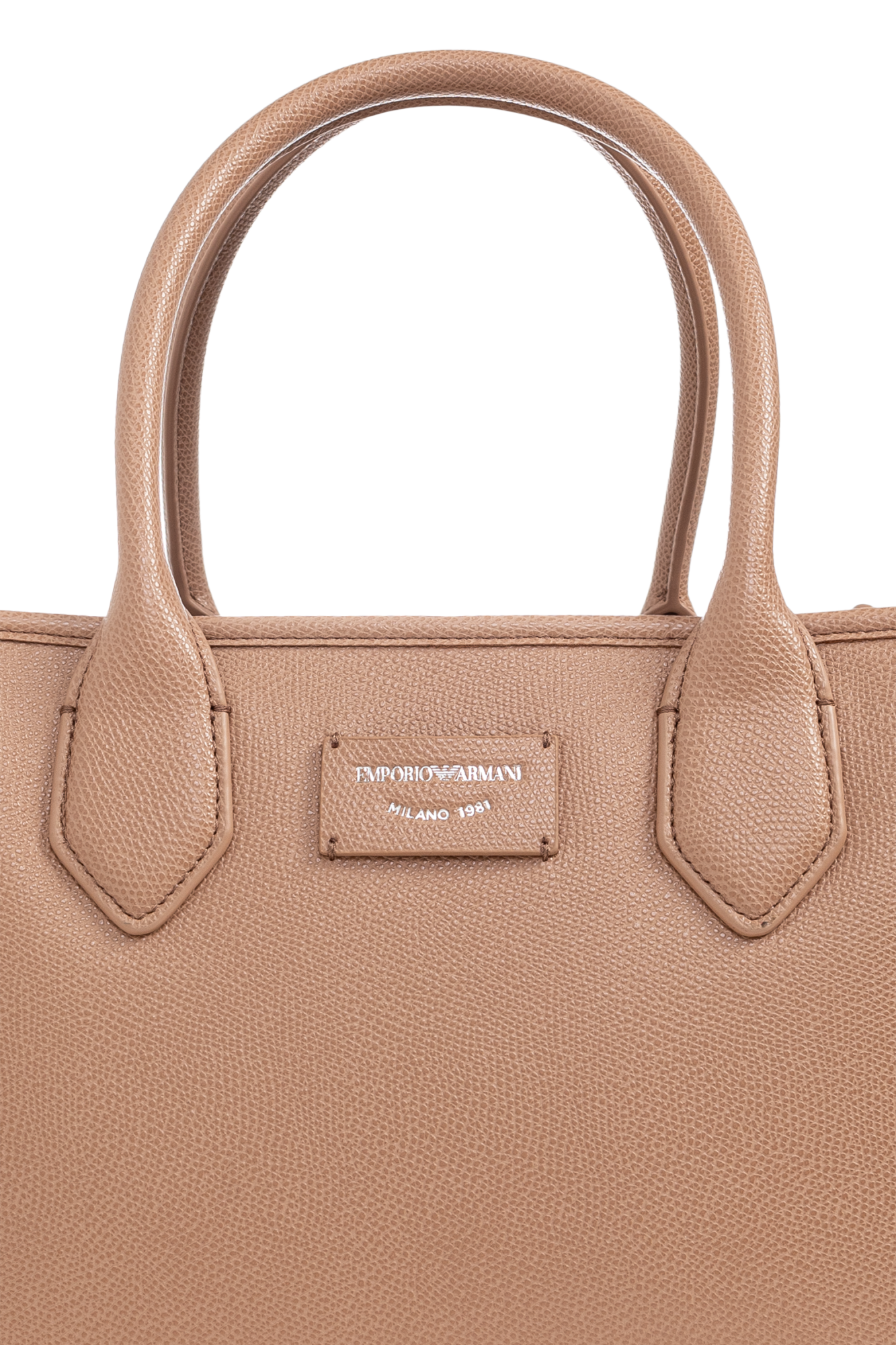 Beige Bag with printed logo Emporio Armani - Vitkac GB